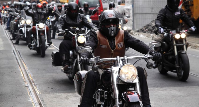Cypriot motorcyclists protested after the imposition of restrictive movement measures