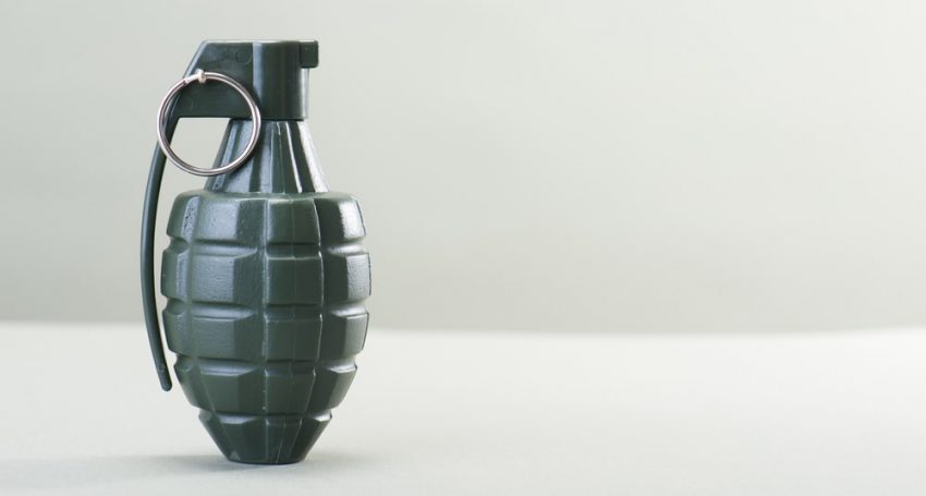 A grenade was thrown into an office in Nicosia